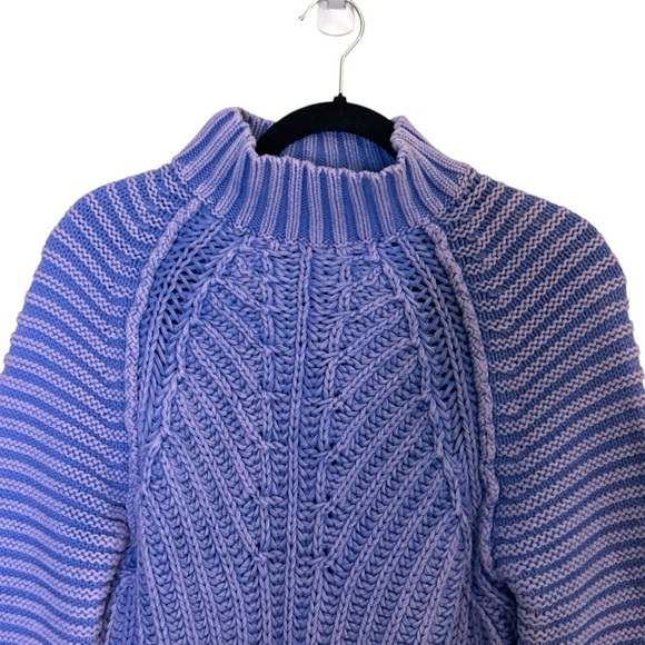 Free People Sweetheart Chunky Knit Sweater- Size XS - Picture 3 of 14